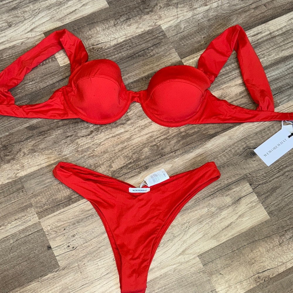Shop weworewhat coral bikini set